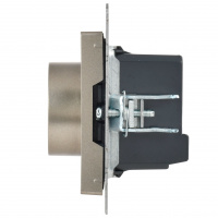 BRITE Термостат электронный с индикацией ТС10-1-БрШ шампань IEK BR-RT11-K37