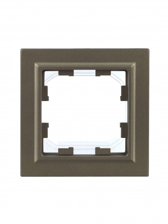 BRITE Рамка 1 пост IP44 РУ-1-БрШ-44 шампань IEK BR-M12-44-K37