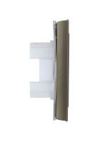 BRITE Рамка 1 пост IP44 РУ-1-БрШ-44 шампань IEK BR-M12-44-K37