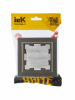 BRITE Рамка 1 пост IP44 РУ-1-БрШ-44 шампань IEK BR-M12-44-K37