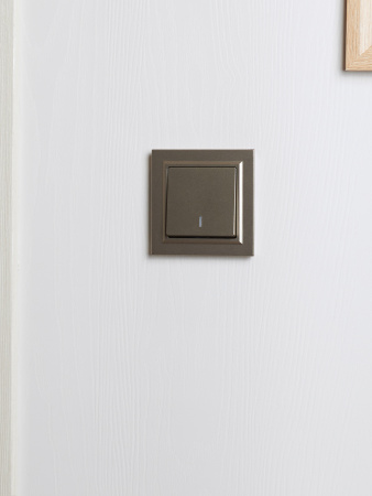 BRITE Рамка 1 пост IP44 РУ-1-БрШ-44 шампань IEK BR-M12-44-K37