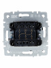 BRITE Выключатель двухклавишный проходной 10А ВС10-2-6-БрМ маренго IEK BR-V22-0-10-K35