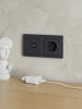 BRITE Рамка 2 поста РУ-2-БрГ графит IEK BR-M22-K53