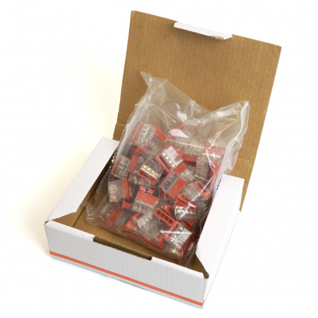 Клемма монтажная 4-проводная для 1-жильного проводника, STEKKER LD2273-204 32390