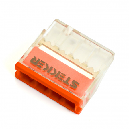 Клемма монтажная 4-проводная для 1-жильного проводника, STEKKER LD2273-204 32390