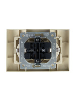 BRITE Розетка двойная с заземлением без защитных шторок 16А в сборе РС12-3-БрА алюминий IEK BR-R21-16-K47-F