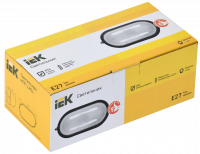 Светильник НПП1401 белый/овал 60Вт IP54 IEK LNPP0-1401-1-060-K01