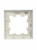 BRITE Рамка 1 пост РУ-1-2-БрБ стекло белый IEK BR-M12-G-K01