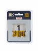BRITE Рамка 1 пост РУ-1-2-БрБ стекло белый IEK BR-M12-G-K01