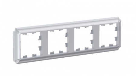 ATLASDESIGN ANTIQUE 4-постовая рамка, универсальная, АКВАМАРИН Systeme Electric ATN101104