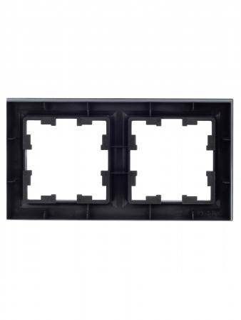 BRITE Рамка 2 поста РУ-2-БрС сталь IEK BR-M22-K46