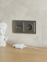 BRITE Рамка 2 поста РУ-2-БрС сталь IEK BR-M22-K46