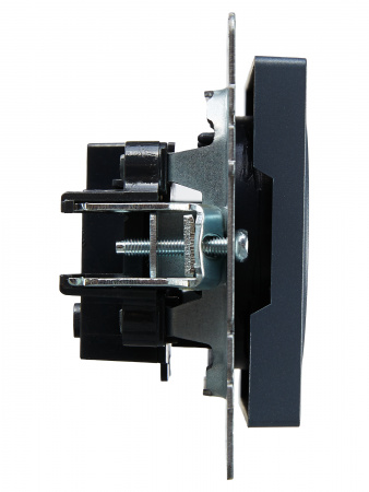 BRITE Розетка без заземления без защитных шторок 10А РС10-1-0-БрМ маренго IEK BR-R10-10-K35