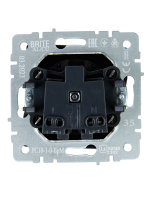 BRITE Розетка без заземления без защитных шторок 10А РС10-1-0-БрМ маренго IEK BR-R10-10-K35