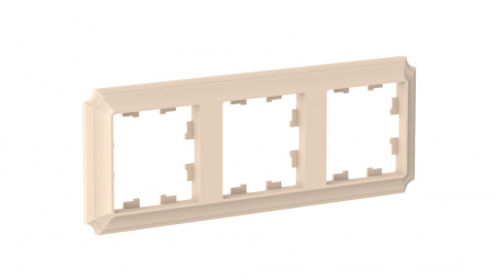 ATLASDESIGN ANTIQUE 3-постовая рамка, универсальная, ПЕСОЧНЫЙ Systeme Electric ATN101203