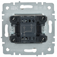 BRITE Выключатель одноклавишный проходной 10А ВС10-1-6-БрБ белый IEK BR-V12-0-10-K01