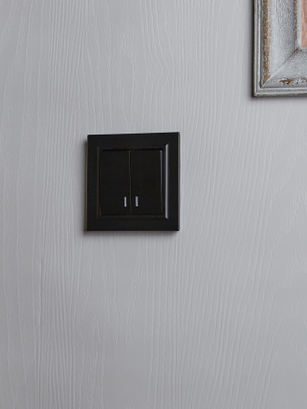 BRITE Рамка 1 пост IP44 РУ-1-БрЧ-44 черный IEK BR-M12-44-K02