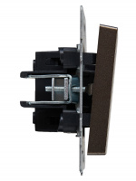 BRITE Выключатель одноклавишный проходной 10А ВС10-1-6-БрТБ темная бронза IEK BR-V12-0-10-K45