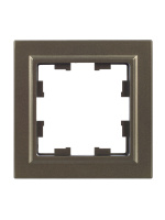 BRITE Рамка 1 пост РУ-1-БрШ шампань IEK BR-M12-K37