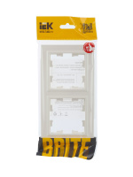 BRITE Рамка 2 поста РУ-2-БрЖ жемчуг IEK BR-M22-K36