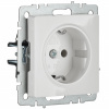 BRITE Розетка с заземлением без защитных шторок 16А РС11-1-0-БрБ белый IEK BR-R11-16-K01