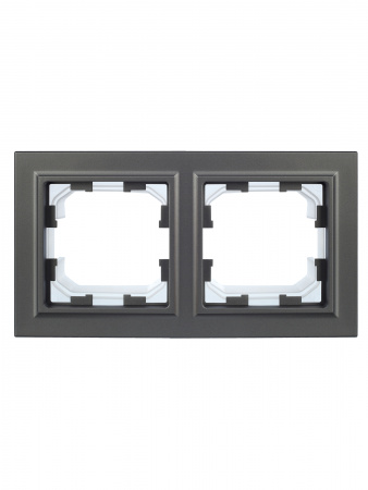 BR-M22-44-K46 BRITE Рамка 2 поста IP44 РУ-2-БрС-44 сталь IEK 