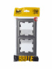 BRITE Рамка 2 поста IP44 РУ-2-БрС-44 сталь IEK BR-M22-44-K46