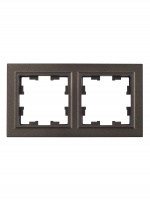 BRITE Рамка 2 поста РУ-2-БрТБ темная бронза IEK BR-M22-K45