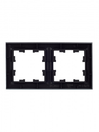 BRITE Рамка 2 поста РУ-2-БрТБ темная бронза IEK BR-M22-K45
