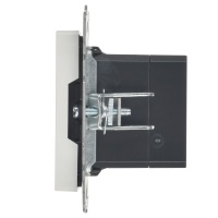 BRITE Розетка USB A+C 18Вт РЮ11-1-БрБ белый IEK BR-U22-018-K01