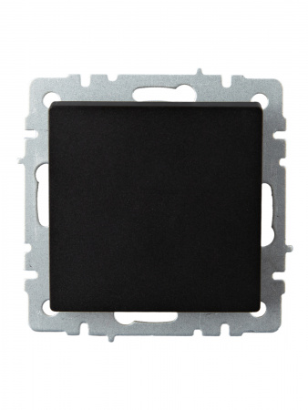 BRITE Выключатель одноклавишный проходной 10А ВС10-1-6-БрЧ черный IEK BR-V12-0-10-K02