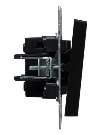 BRITE Выключатель одноклавишный проходной 10А ВС10-1-6-БрЧ черный IEK BR-V12-0-10-K02