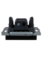 BRITE Выключатель одноклавишный проходной 10А ВС10-1-6-БрЧ черный IEK BR-V12-0-10-K02