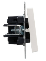 BRITE Выключатель жалюзи 10А ВС10-1-5-БрЖ жемчуг IEK BR-V15-0-10-K36