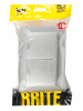 BRITE Розетка двойная с заземлением с защитными шторками и крышкой 16А в сборе IP44 РСбш12-3-44-БрА алюминий IEK BR-R26-16-44-K47-F