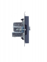 BRITE Розетка TV проходная РТВ10-0-БрМ маренго IEK BR-A10-P-K35