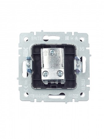 BRITE Розетка TV проходная РТВ10-0-БрМ маренго IEK BR-A10-P-K35