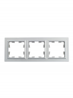 BRITE Рамка 3 поста РУ-3-БрА алюминий IEK BR-M32-K47