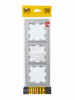BRITE Рамка 3 поста РУ-3-БрА алюминий IEK BR-M32-K47