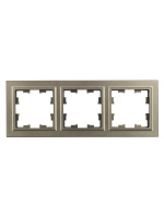 BRITE Рамка 3 поста РУ-3-БрШ шампань IEK BR-M32-K37