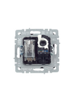 BRITE Розетка двойная TV+RJ45 кат.5E РТВ/РК12-БрТБ темная бронза IEK BR-AK20-1-K45