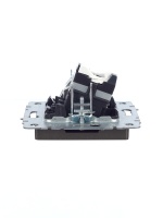 BRITE Розетка двойная TV+RJ45 кат.5E РТВ/РК12-БрТБ темная бронза IEK BR-AK20-1-K45
