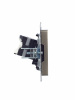 BRITE Розетка компьютерная RJ45 кат.5E РК10-БрШ шампань IEK BR-K10-1-K37