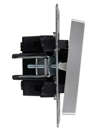 BRITE Выключатель жалюзи 10А ВС10-1-5-БрА алюминий IEK BR-V15-0-10-K47