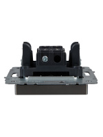 BRITE Выключатель одноклавишный проходной 10А ВС10-1-6-БрС сталь IEK BR-V12-0-10-K46