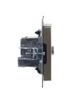 BRITE Розетка TV проходная РТВ10-0-БрШ шампань IEK BR-A10-P-K37