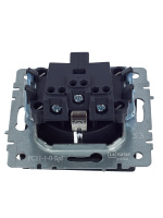 BRITE Розетка с заземлением без защитных шторок 16А РС11-1-0-БрГ графит IEK BR-R11-16-K53