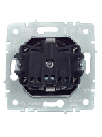 BRITE Розетка с заземлением без защитных шторок 16А РС11-1-0-БрШ шампань IEK BR-R11-16-K37