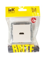 BRITE Розетка HDMI РHDMI-0-БрЖ жемчуг IEK BR-H10-K36
