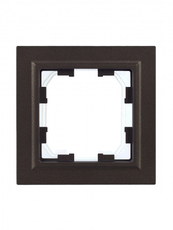 BR-M12-44-K45 BRITE Рамка 1 пост IP44 РУ-1-БрТБ-44 темная бронза IEK 